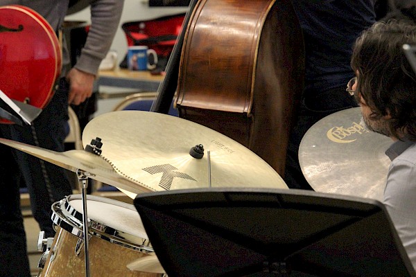 Music Director George Double at work